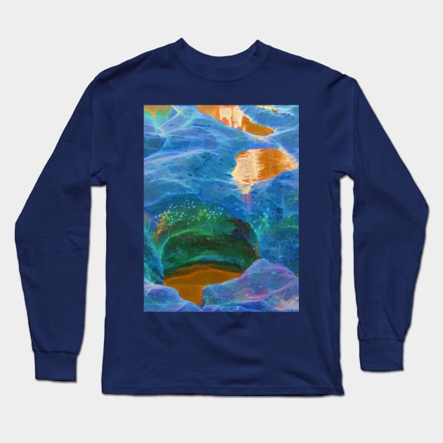 Vibrant abstract rocks Long Sleeve T-Shirt by hereswendy